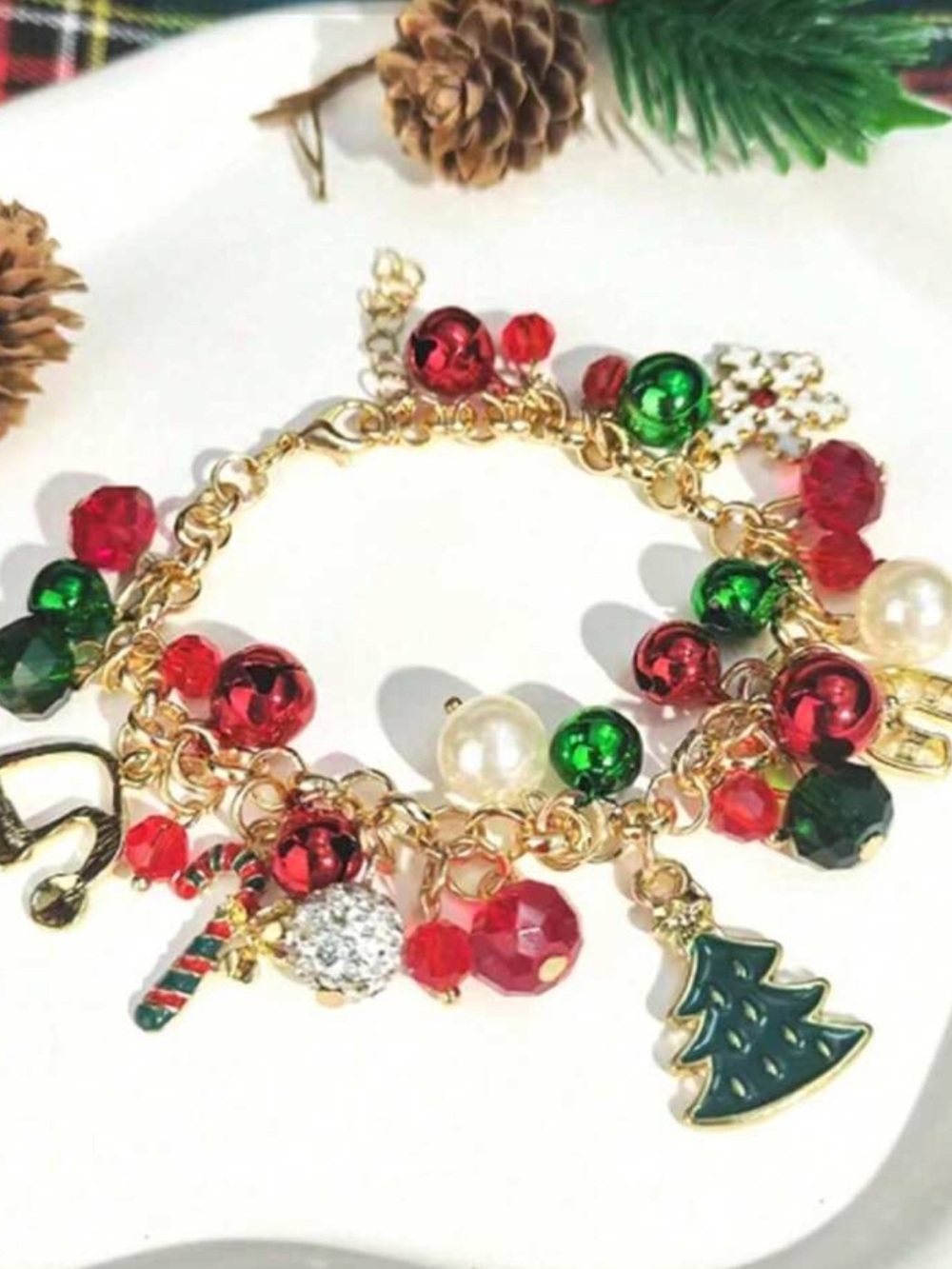 Jingly Festive Christmas Charm Bracelet